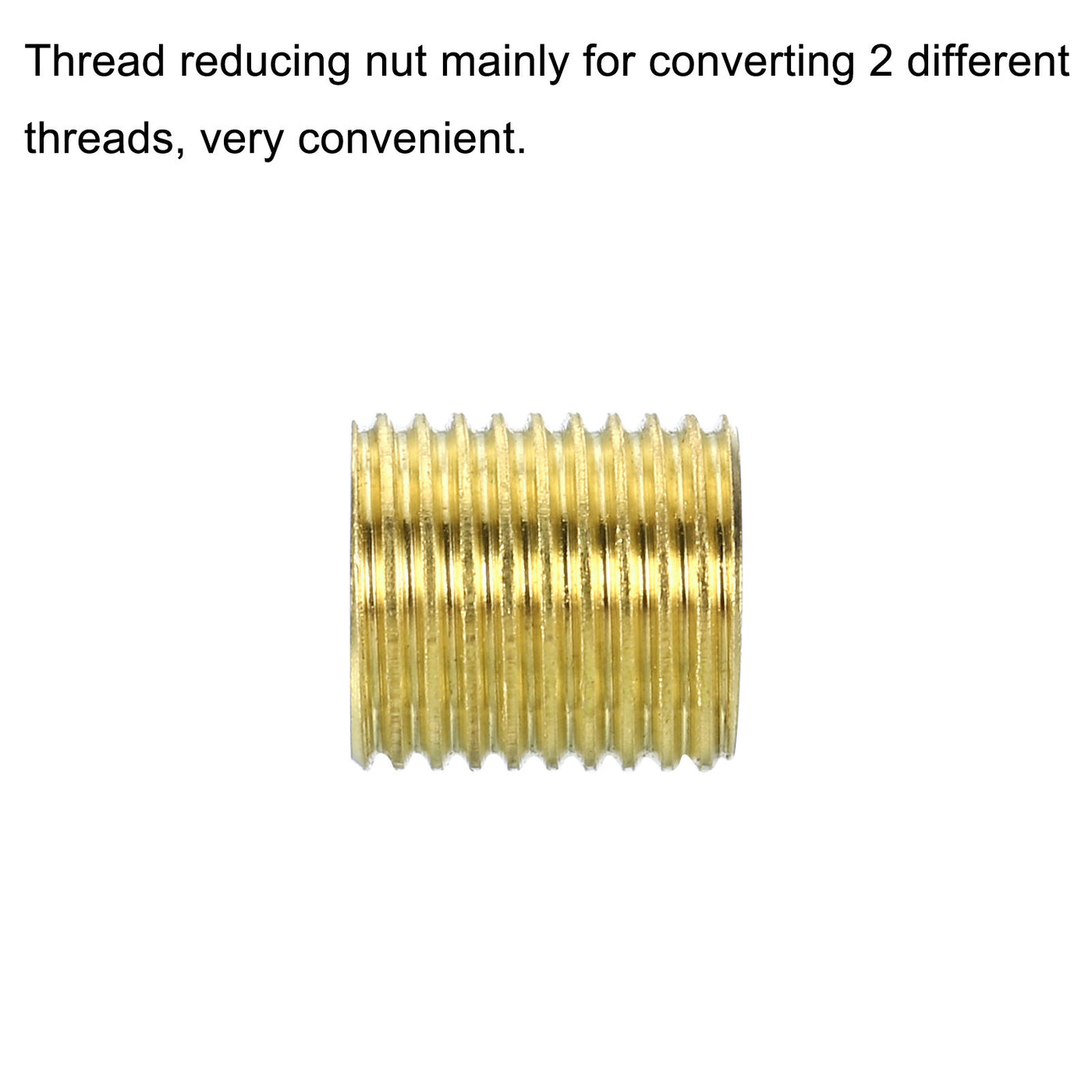 Thread Reducing Nuts Insert Brass Adapters Long Pipe Fitting Conversion ...