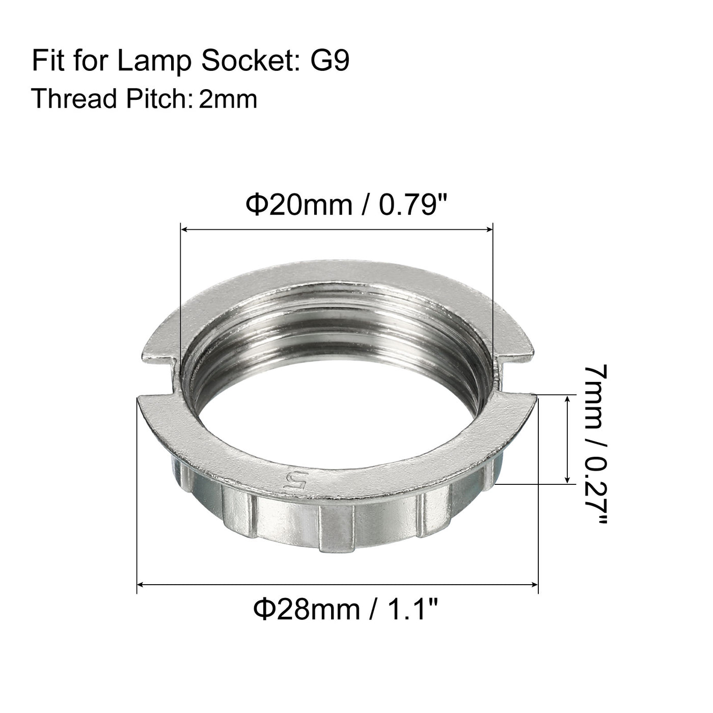 Harfington Light Socket Rings Lamp Shade Holder Adapter Ring Zinc Alloy for Light Fixtures, Pack of