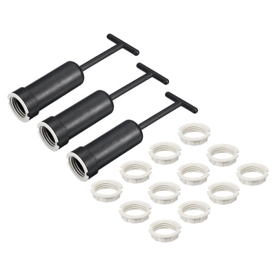 Harfington Light Socket Rings Lamp Shade Holder Ring Replacement with Removal Tools, Set