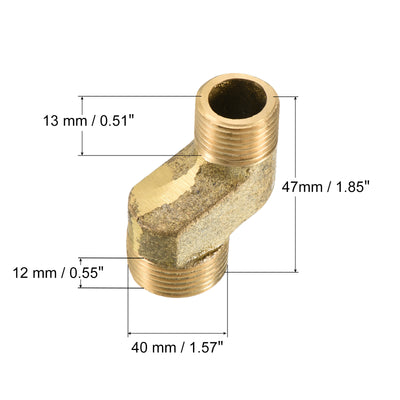 Harfington Male Thread Claw Foot Bathtub Adapter, Brass Faucet Eccentric Swing Arm Mount Replacement