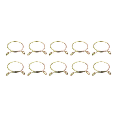 Harfington Uxcell Fuel Line Hose Clips, 10pcs 60mm 65Mn Steel Tubing Spring Clamps