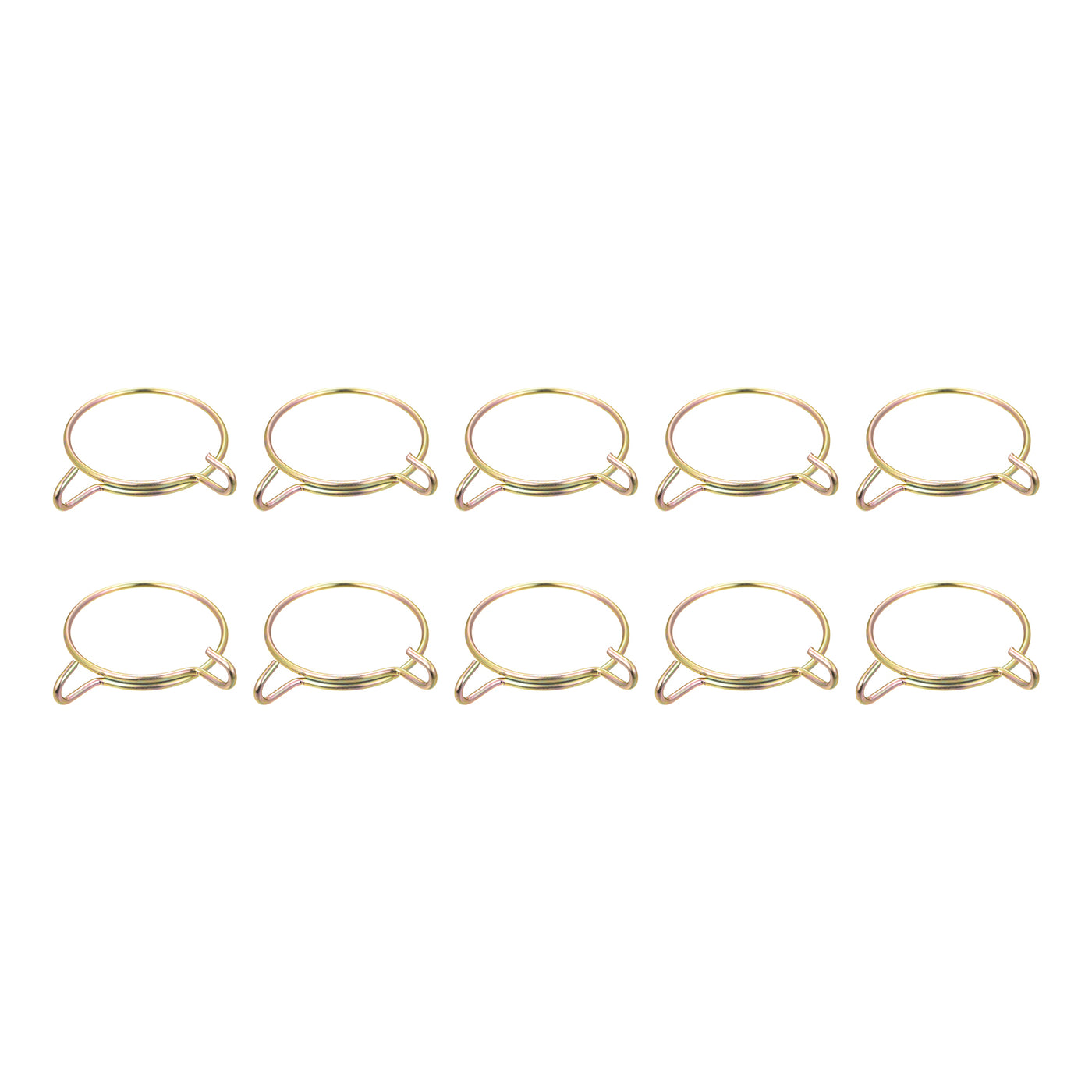 Uxcell Uxcell Fuel Line Hose Clips, 10pcs 60mm 65Mn Steel Tubing Spring Clamps