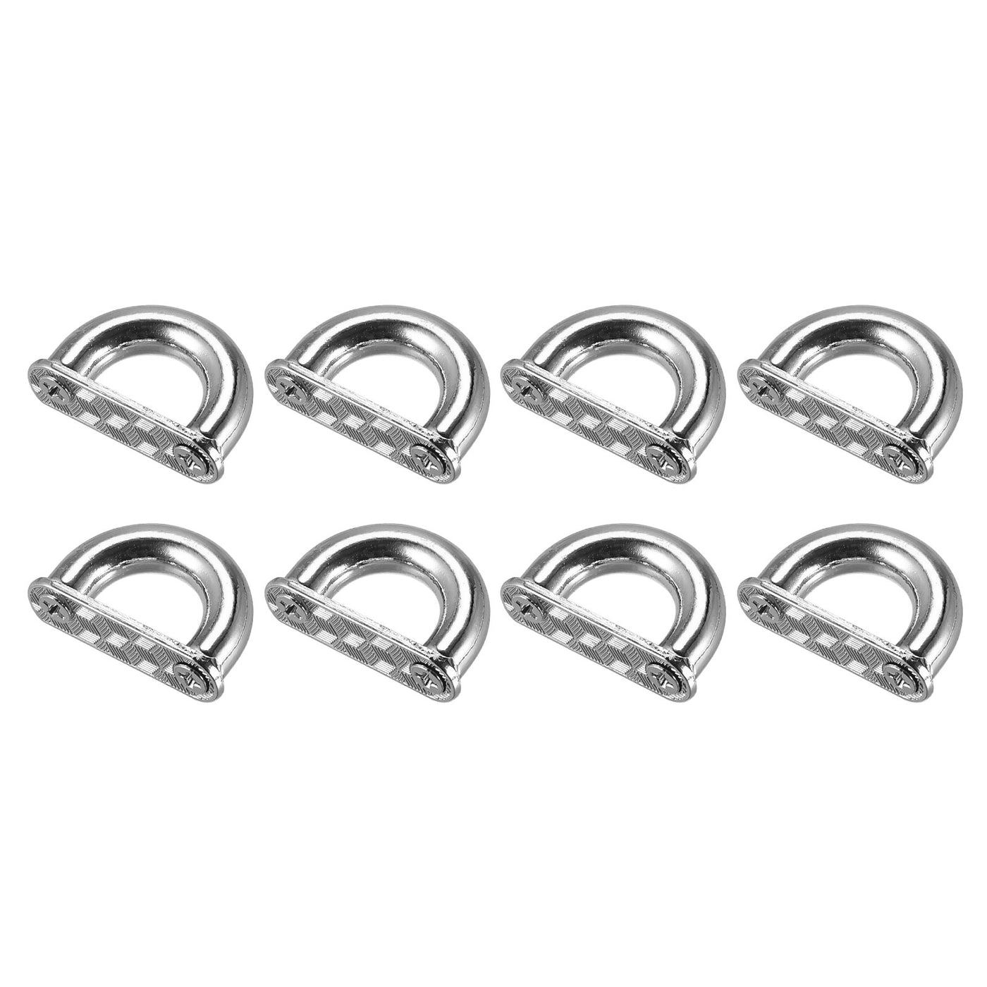 Uxcell Uxcell Arch Bridge Buckle, 8Pcs 27mm D-Ring Connector Buckles for Bag Hanger DIY, Black
