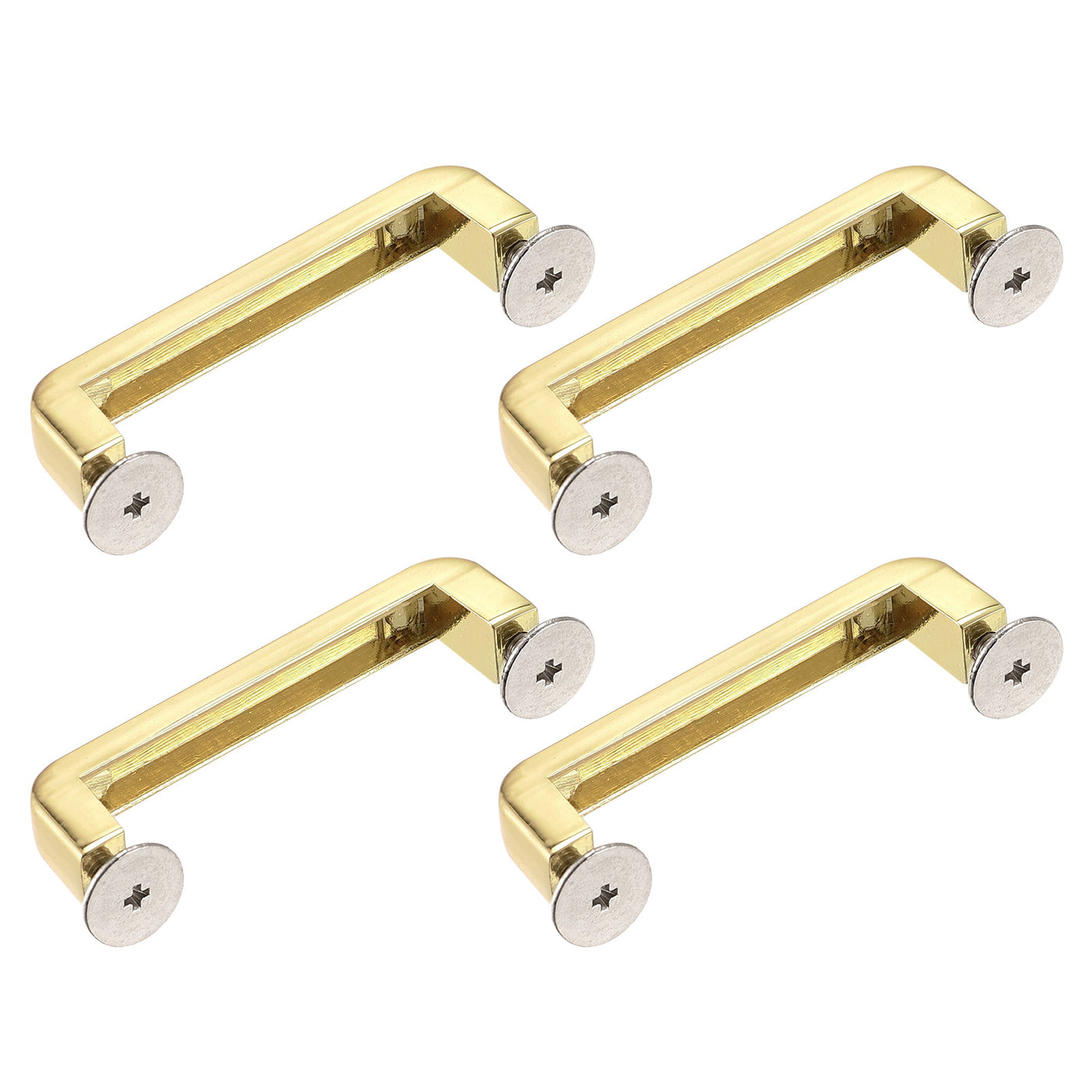 Uxcell Uxcell Arch Bridge Buckle, 4Pcs 47mm D-Ring Connector Buckles for Bag Hanger DIY, Gold