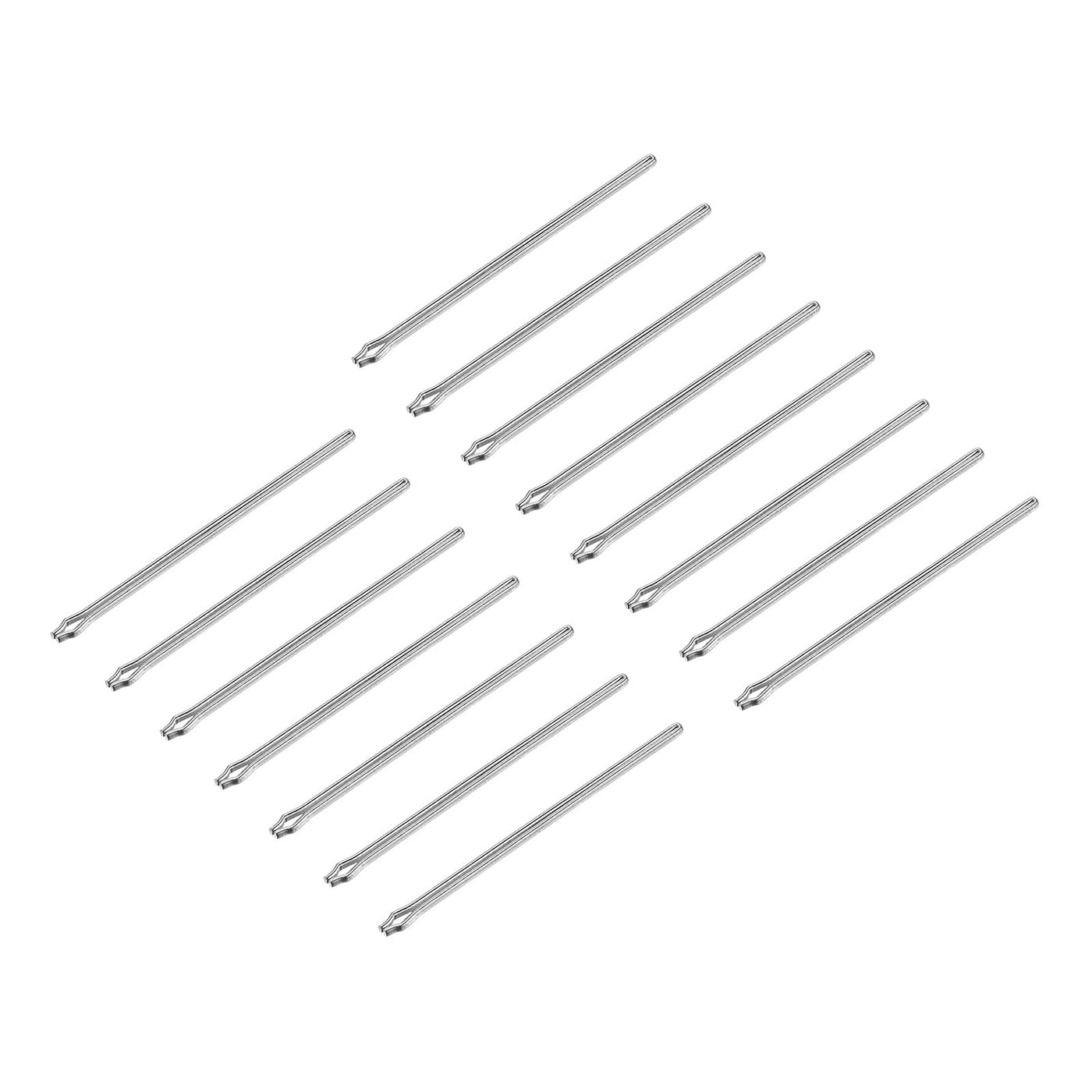 Uxcell Uxcell 15Pcs 18mm Watch Band Link Cotter Pin, Stainless Steel 0.8mm Dia. Silver Tone