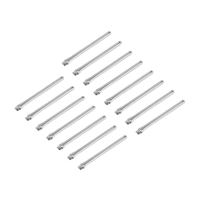 Harfington Uxcell 15Pcs 9mm Watch Band Link Cotter Pin, Stainless Steel 1mm Dia. Silver Tone