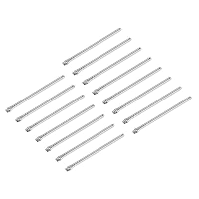 Harfington Uxcell 15Pcs 27mm Watch Band Link Cotter Pin, Stainless Steel 1mm Dia. Silver Tone