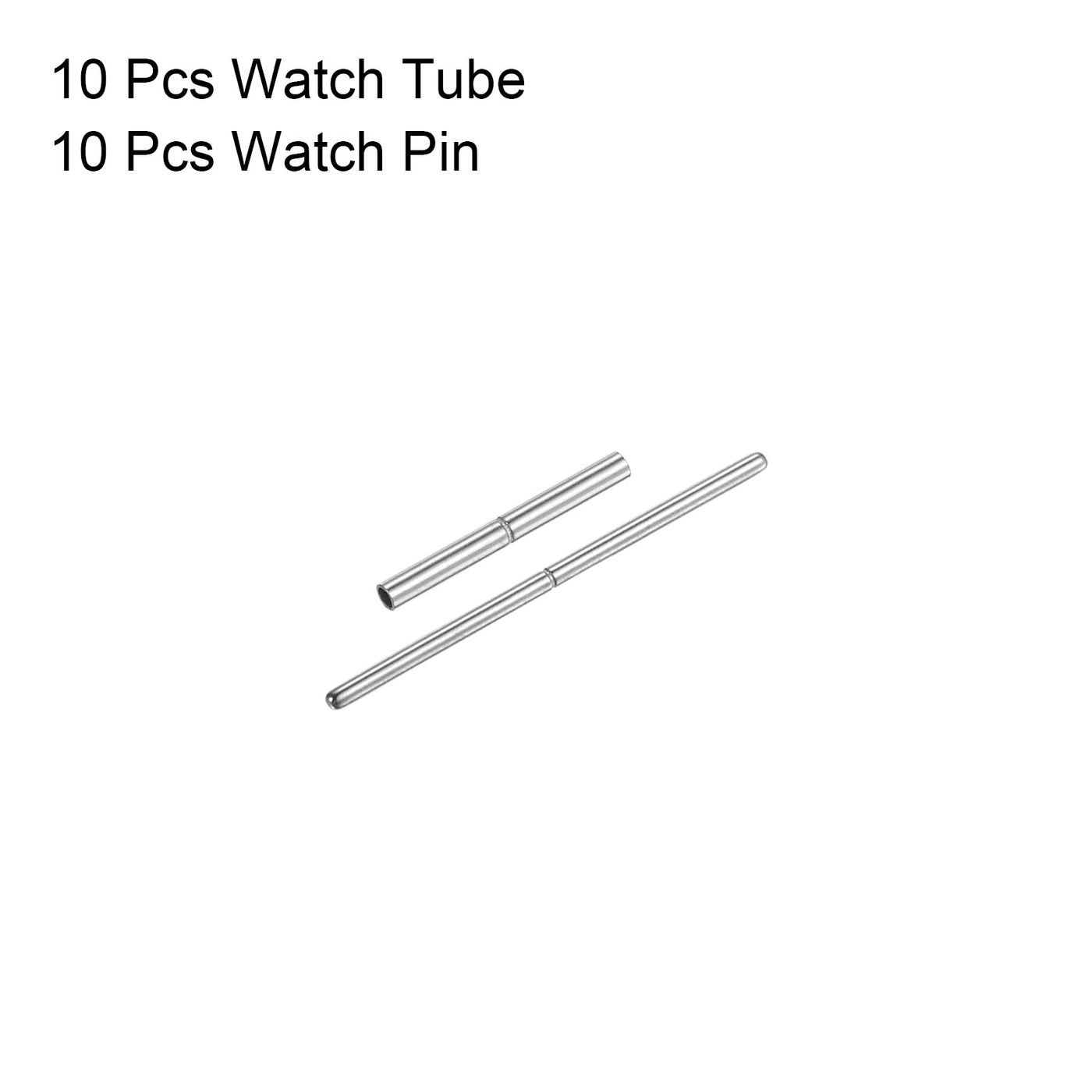 Harfington Uxcell Watch Strap Tubes, Pins Stainless Steel