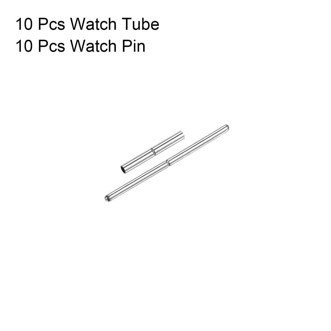 Harfington Uxcell Watch Strap Tubes, Pins Stainless Steel