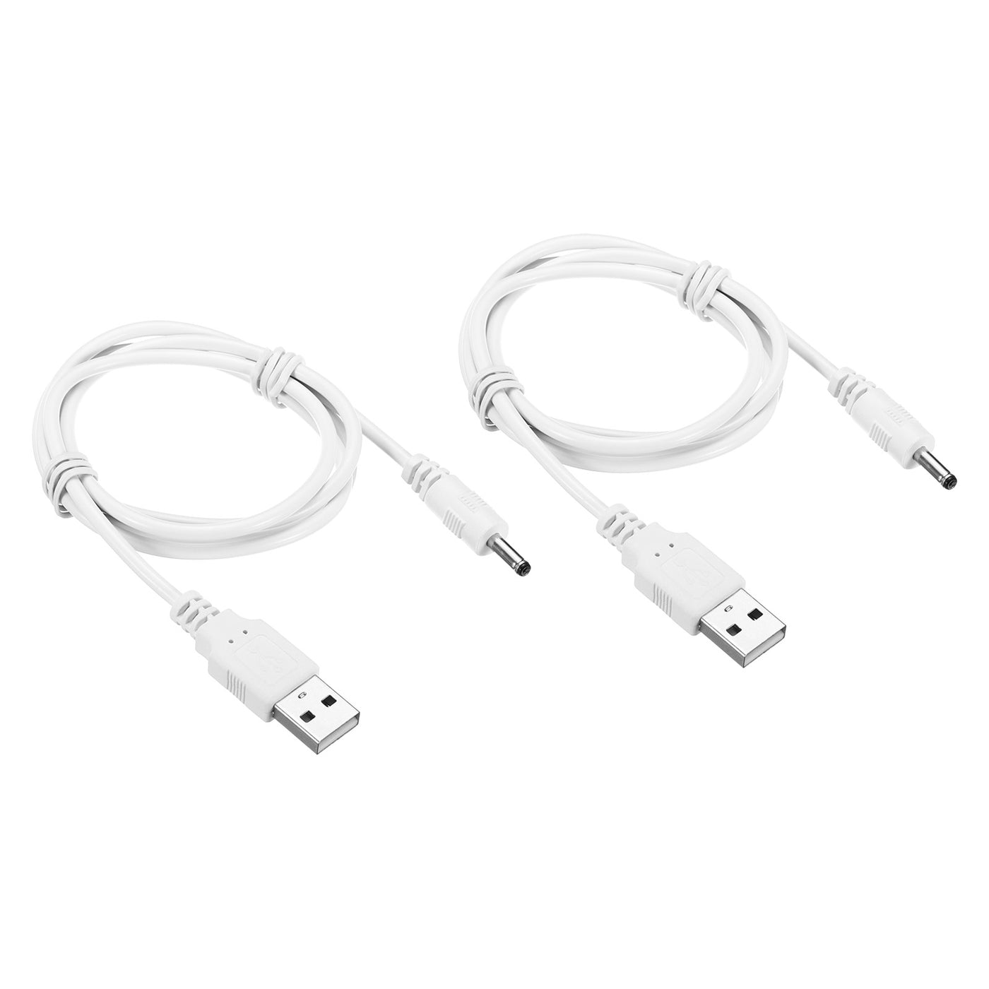 Harfington USB Male to DC Male Power Cord Charging Cable Plug for Night Light Lamp Mini Fans