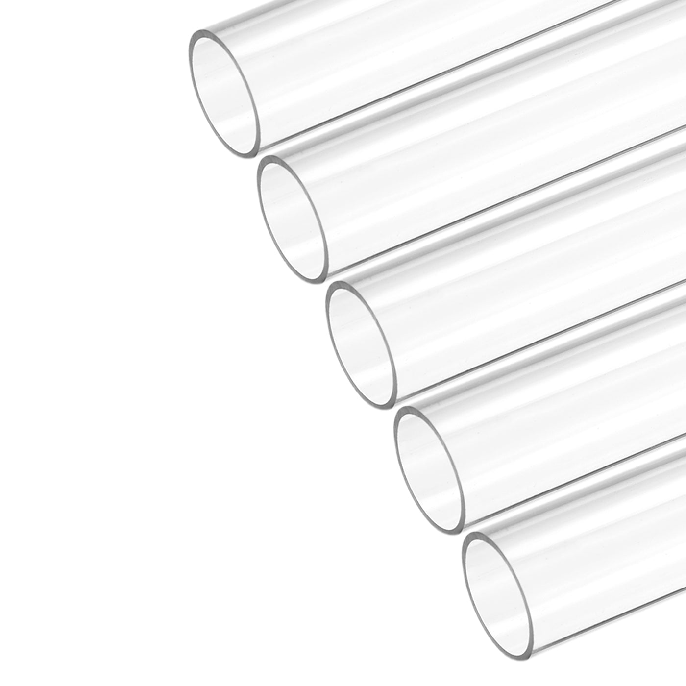 Harfington Plastic Pipe Rigid Polycarbonate Round Tube High Impact for Lighting Model, Water Plumbing