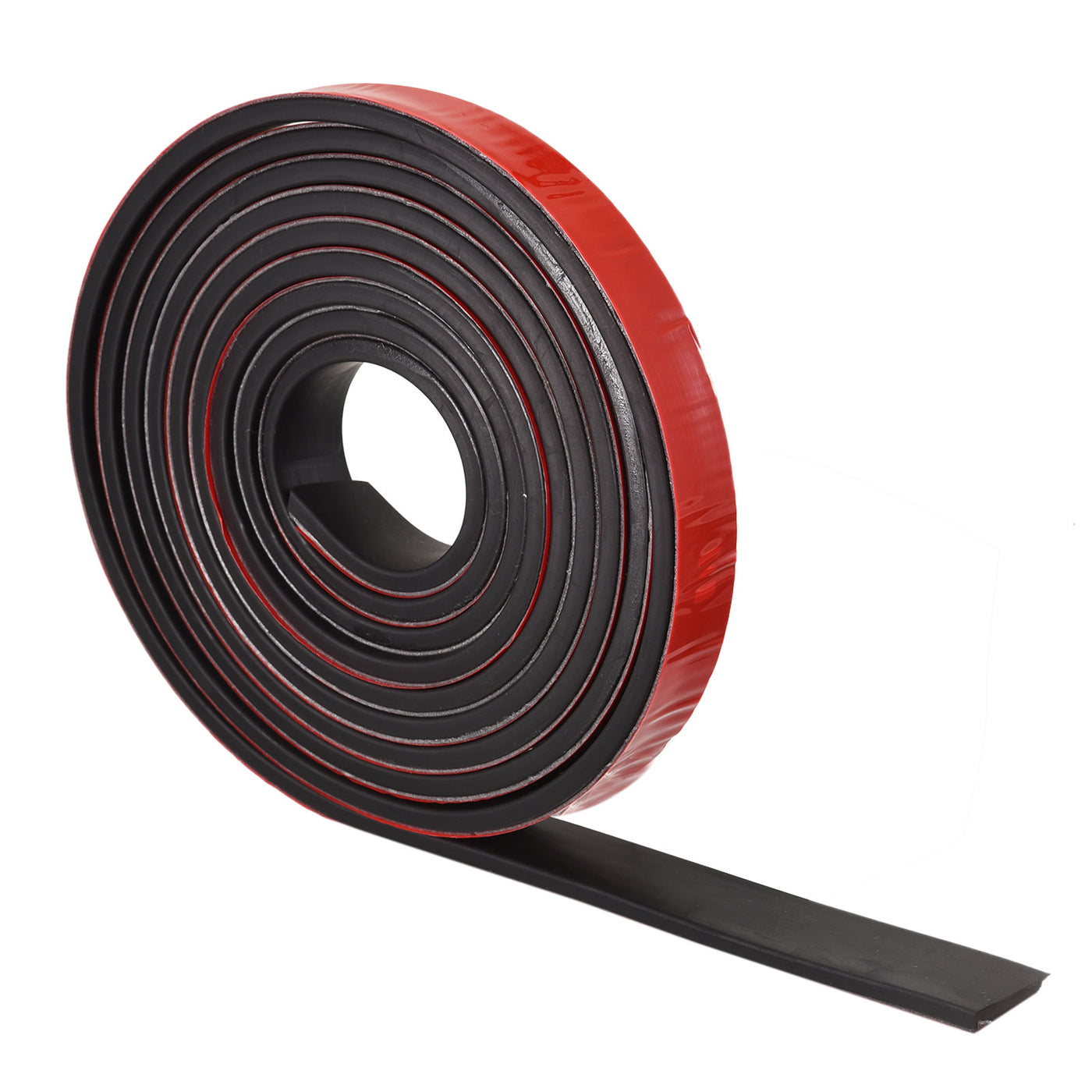 Uxcell Uxcell Neoprene Sheets Rolls, Adhesive Back Solid Rubber Strips 1/4"Tx0.79"Wx39.37"L