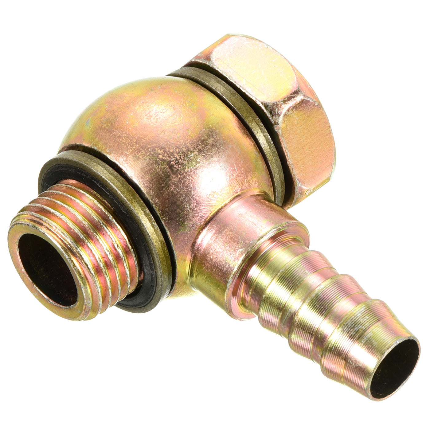 Harfington Barbed Male Thread Hose Pipe Fitting Elbow Connector Carbon Steel
