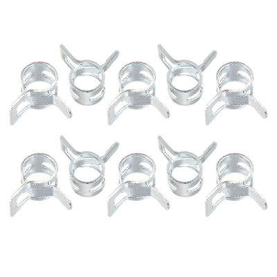 Uxcell Uxcell Spring Hose Clamp, 20pcs 65Mn Steel 18mm Low Pressure Air Clip, Zinc Plated
