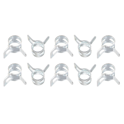 Harfington Uxcell Spring Hose Clamp, 50pcs 65Mn Steel 18mm Low Pressure Air Clip, Zinc Plated