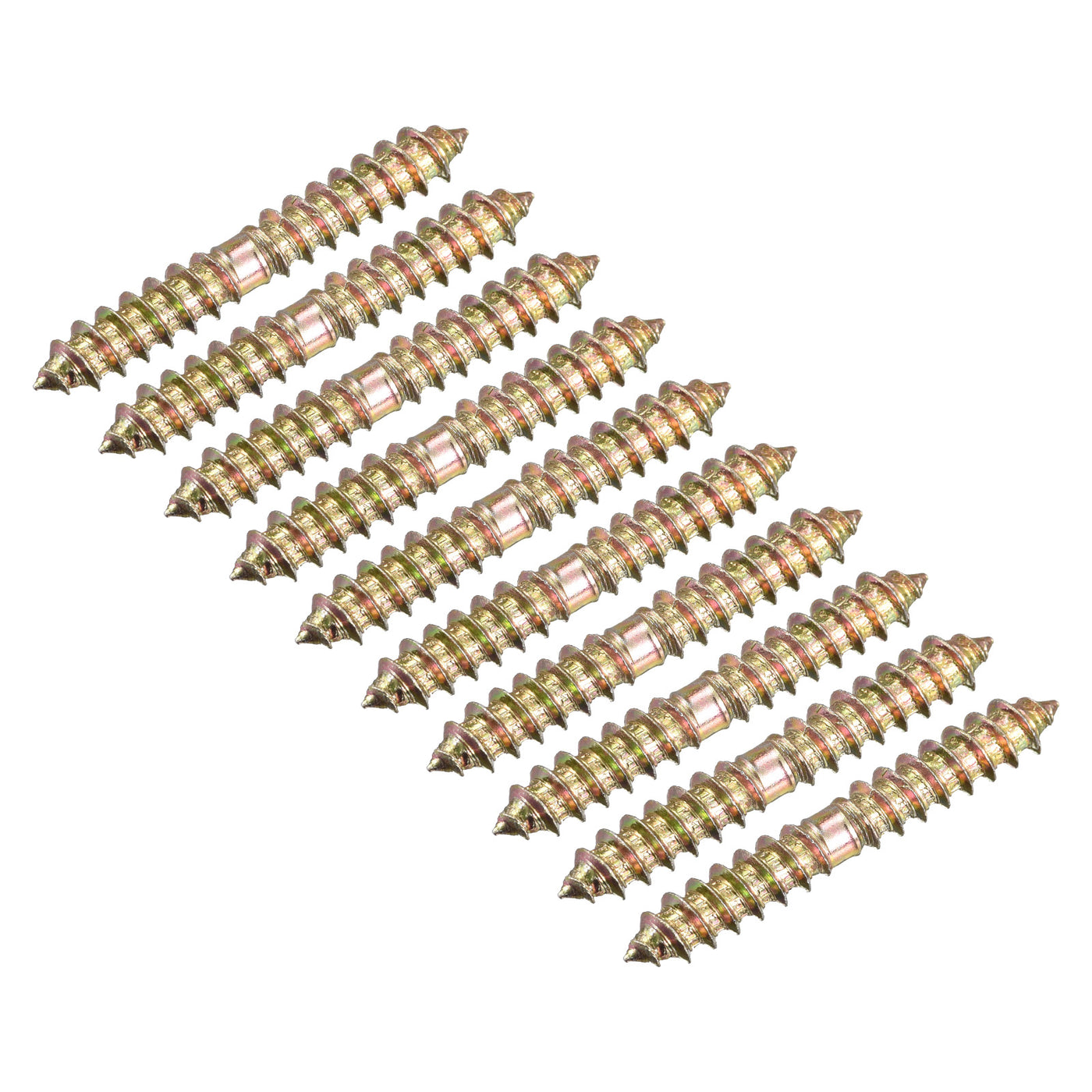Uxcell Uxcell 6x40mm Hanger Bolts, 24pcs Double Ended Thread Wood to Wood Dowel Screws