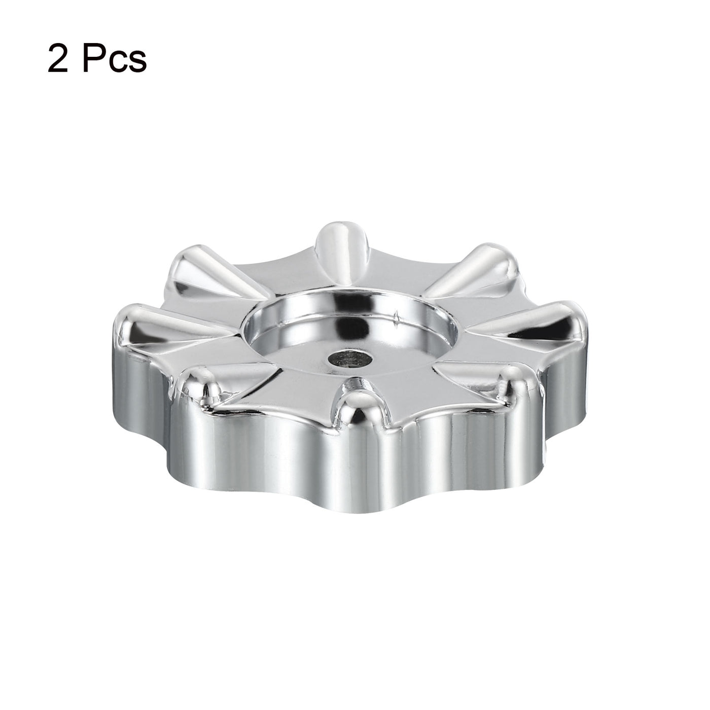 Harfington 2pcs Round Wheel Handle Faucet Handles Manifold Gauges Knob Plastic