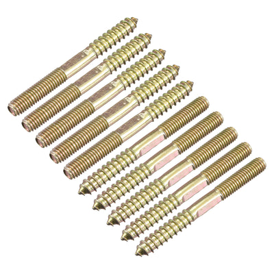 Harfington Uxcell Hanger Bolts Double Ended Thread Screws for Wood Furniture Connecting
