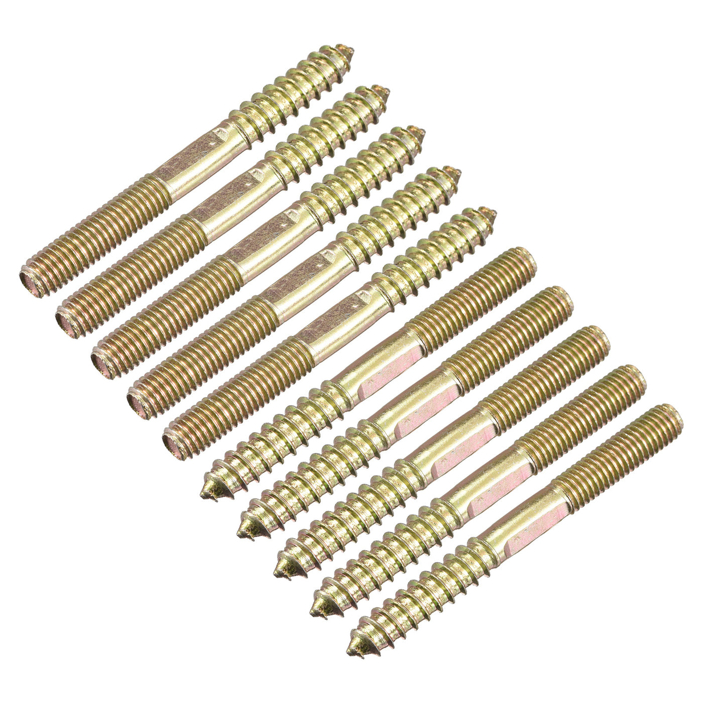 uxcell Uxcell Hanger Bolt Double Ended Dowel Screws for Wood Furniture Connecting