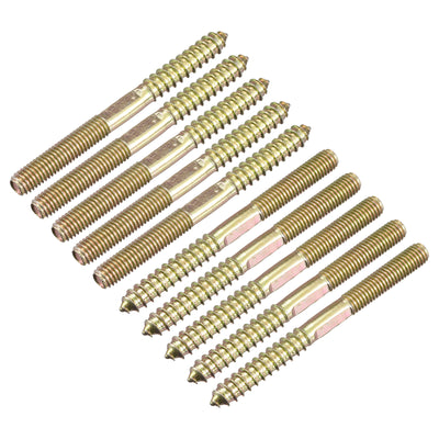 Harfington Uxcell Hanger Bolts Double Ended Thread Screws for Wood Furniture Connecting