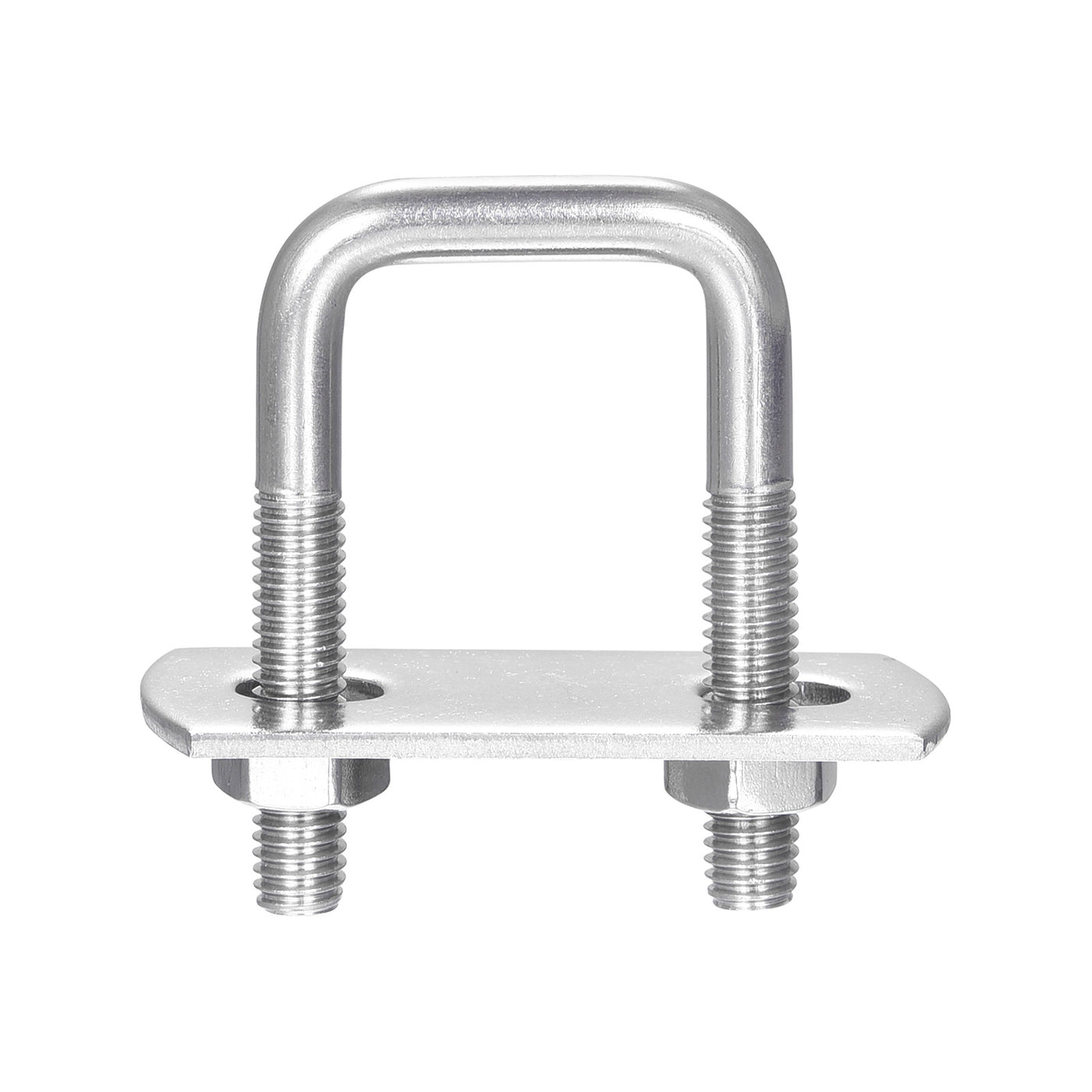 Uxcell Uxcell Square U-Bolts, 3 Sets 72mm Inner Width 100mm Length M6 with Nuts and Plates