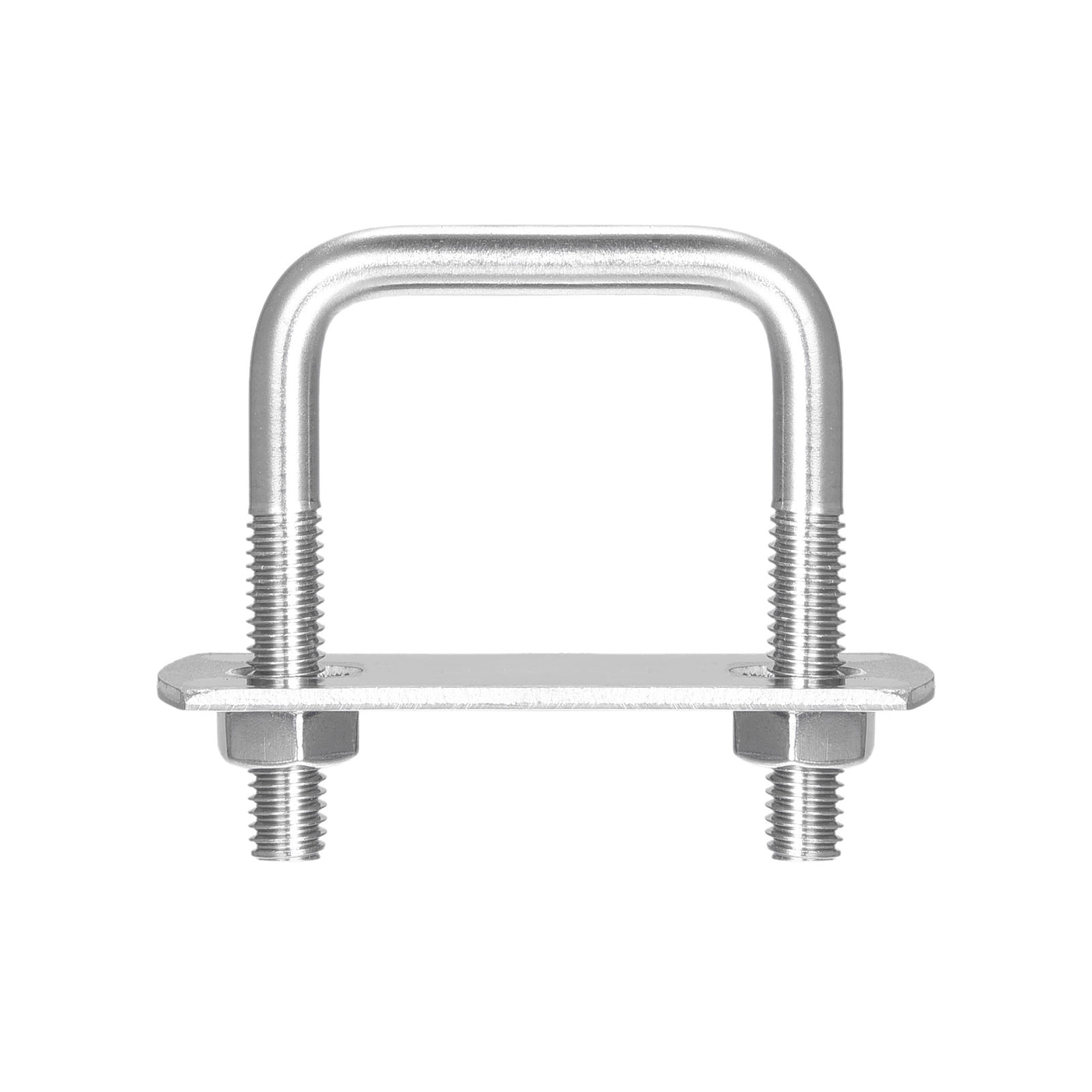 Uxcell Uxcell Square U-Bolts, 10 Sets 32mm Inner Width 46mm Length M6 with Nuts and Plates