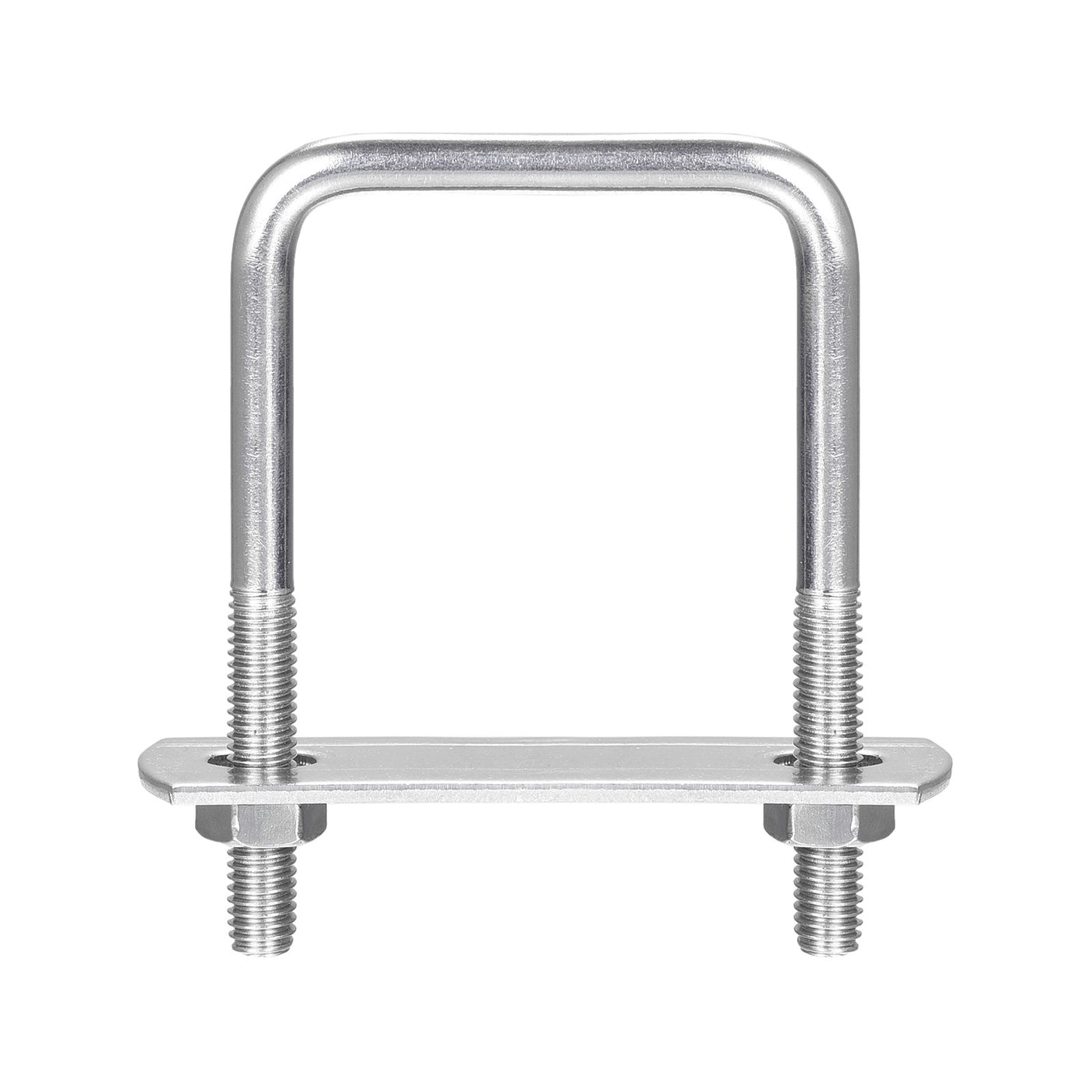 Uxcell Uxcell Square U-Bolts, 3 Sets 72mm Inner Width 100mm Length M6 with Nuts and Plates