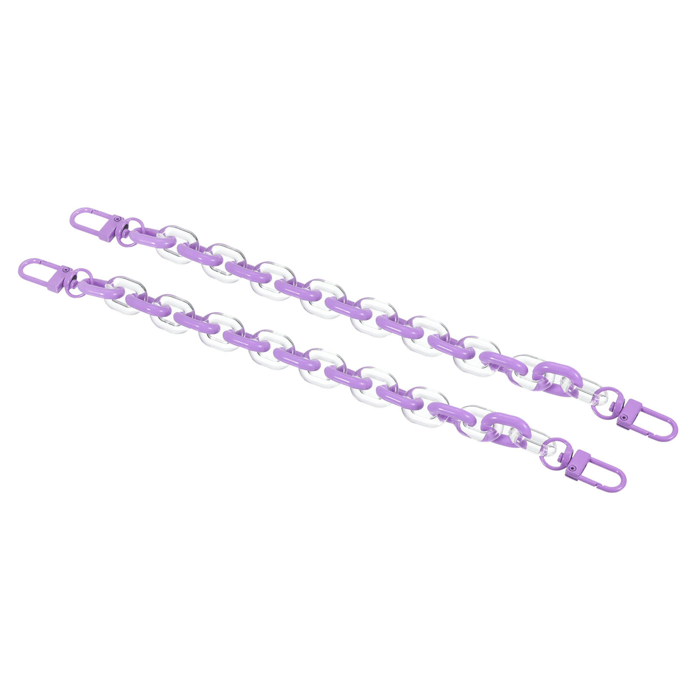 Harfington Keychain Wristlet with Clasps, Acrylic Strap Link Clip for Pants Belt Loop Purse Handbag Charm