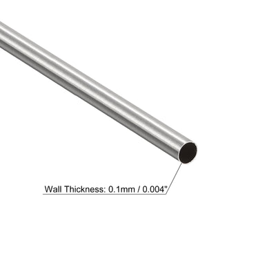 Harfington Uxcell 304 Stainless Steel Capillary Tubes, Metal Tubing for Industry Machinery