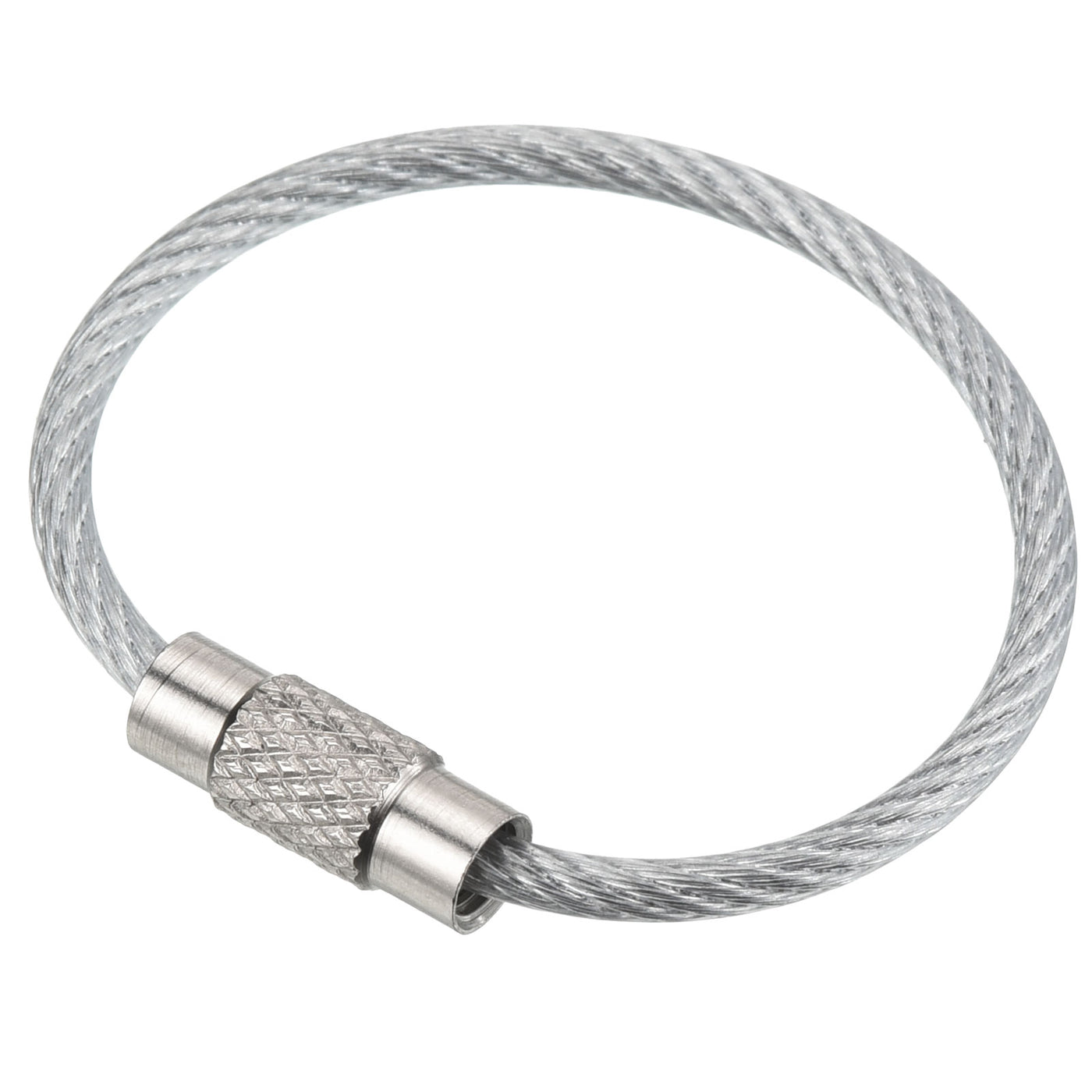 Harfington Wire Keychain Cable, Stainless Steel Key Ring Loops