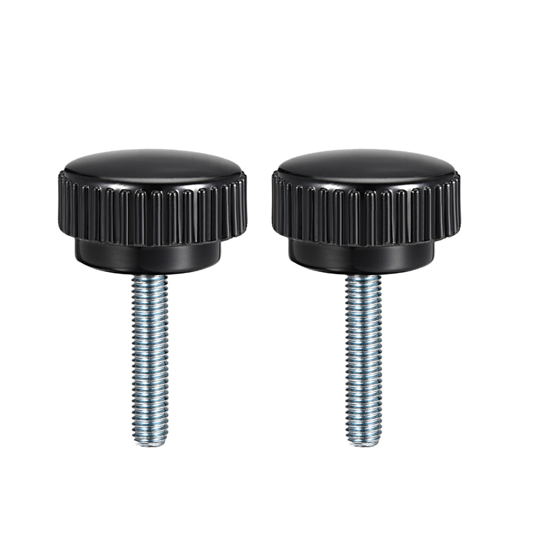 Uxcell Uxcell M5 x 15mm Male Thread Knurled Clamping Knobs Grip Thumb Screw on Type 2 Pcs