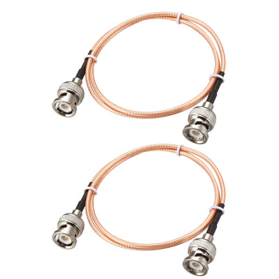 uxcell Uxcell BNC Male to BNC Male Coax Cable RG316 RF Coaxial Cable 50 ohm 2pcs