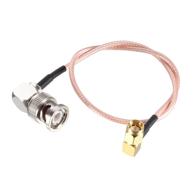 uxcell Uxcell BNC Male Right Angle to SMA Male Right Angle RG316 Coaxial Cable