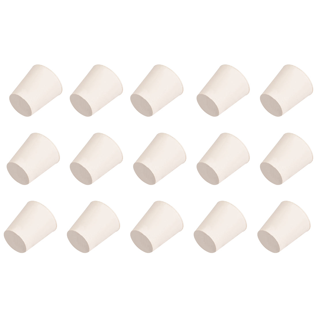 Sourcing Map 2 X Solid Rubber Tapered Rubber Stoppers For Industrial And Laboratory White 56mm X 46mm X 34mm