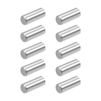 Harfington Uxcell 10Pcs  Dowel Pin 304 Stainless Steel Shelf Support Pin Fasten Elements Silver Tone