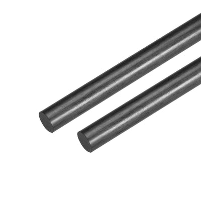 Harfington Uxcell 7mm Carbon Fiber Rod For RC Airplane Matte Pole US, 400mm 15.7 inch, 2pcs