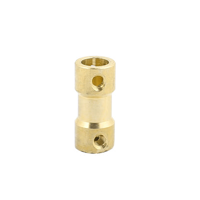 Harfington Uxcell 2.3mmx2.3mm Brass Shaft Coupling Coupler Motor Transmission Motor Connector for RC Boat Model