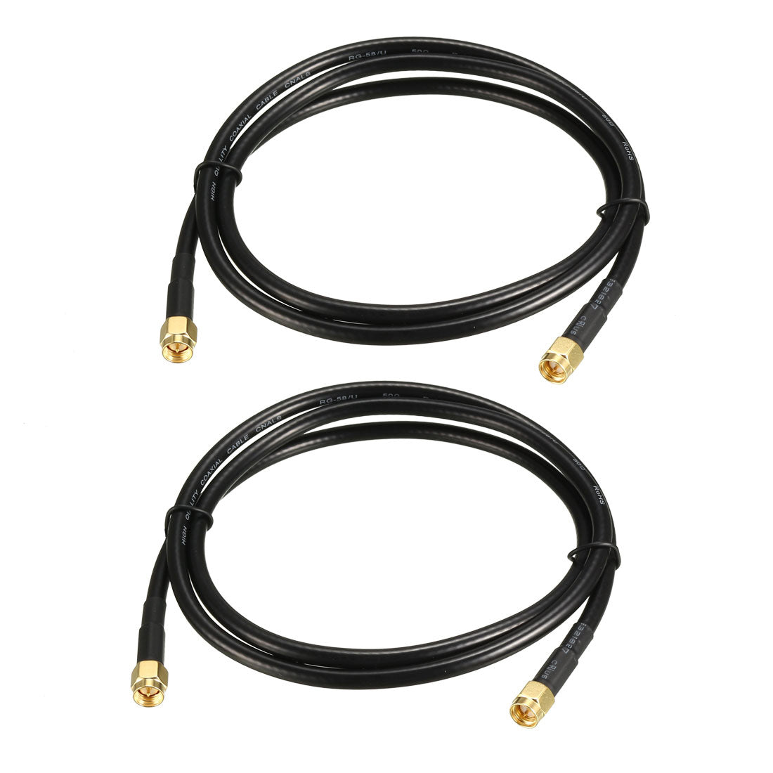 uxcell Uxcell Antenna Extension Cable SMA Male to SMA Male Coaxial Cable RG58 50 Ohm 2pcs