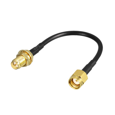 Uxcell Uxcell Antenna Extension Cable RP-SMA Male to RP-SMA Female Low Loss RG174 8 inch