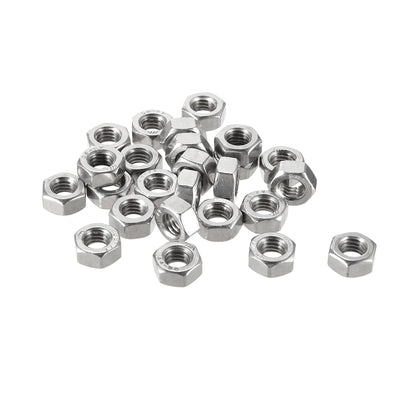 uxcell Uxcell 316 Stainless Steel Hexagon Hex Nut Silver Tone 25pcs