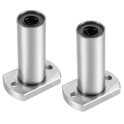 Harfington Uxcell Linear Motion Ball Bearings Extra Long Oval Flanged