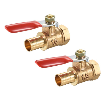Uxcell Uxcell Brass Air Ball Valve Shut Off Switch G3/8 Female to 5/16" Hose Barb 2Pcs