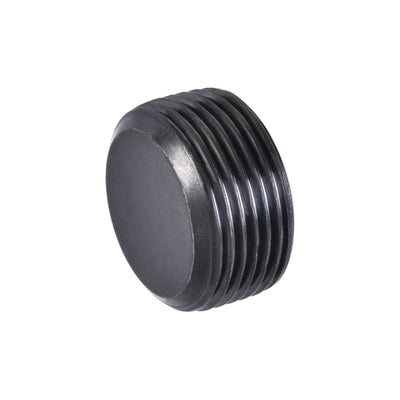 Harfington Uxcell Carbon Steel Internal Hex Thread Socket Pipe Plug M27x1.5 Male Thread Black
