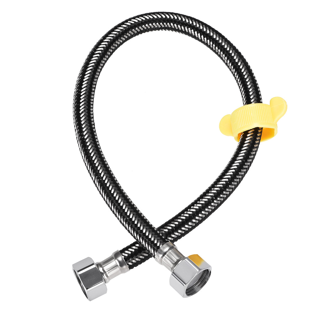 uxcell Uxcell Faucet Supply Line Connector Nylon 304 Stainless Steel Hose