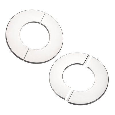 Harfington Uxcell Wall Split Flange, Stainless Steel Round Escutcheon Plate 2Pcs