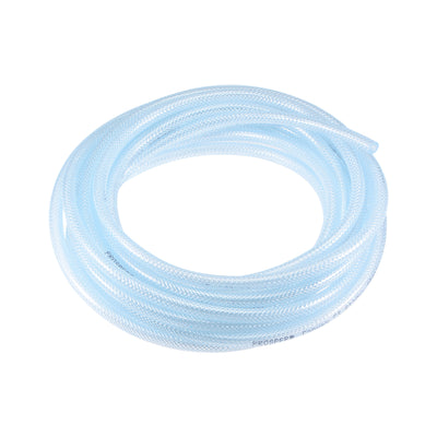Harfington Uxcell Braided PVC Tubing, 1/2"(13mm) ID 11/16"(17mm) OD 26ft(8m) Flexible Clear Water Hose