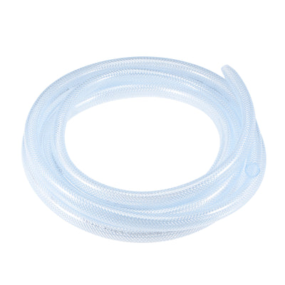 Uxcell Uxcell Braided PVC Tubing, 1/2"(13mm) ID 11/16"(17mm) OD 10ft Flexible Clear Water Hose