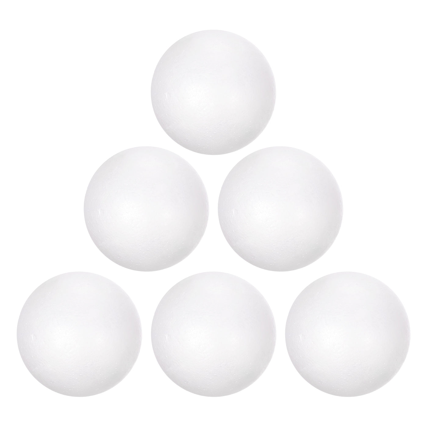 Uxcell Uxcell 6Pcs 3" White Polystyrene Foam Solid Balls for Crafts and Party Decorations
